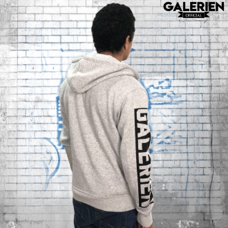 Veste Zippé à Capuche GALERIEN grise - Jorian Ponomareff