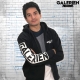 Veste Zippé à Capuche GALERIEN Noir - Jorian Ponomareff
