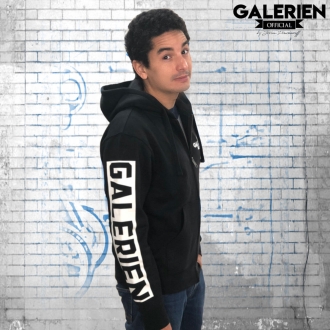 Veste Zippé à Capuche GALERIEN Noir - Jorian Ponomareff