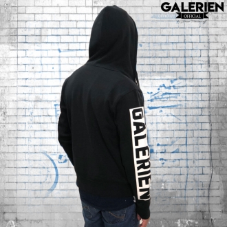 Veste Zippé à Capuche GALERIEN Noir - Jorian Ponomareff
