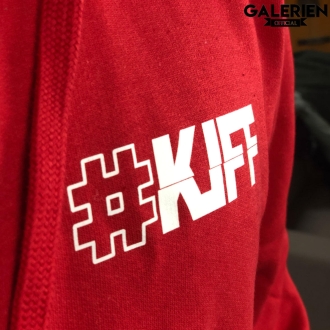 Sweat à capuche KIFF Rouge - Jorian Ponomareff