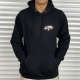 Sweat à capuche Piston Noir - Jorian Ponomareff