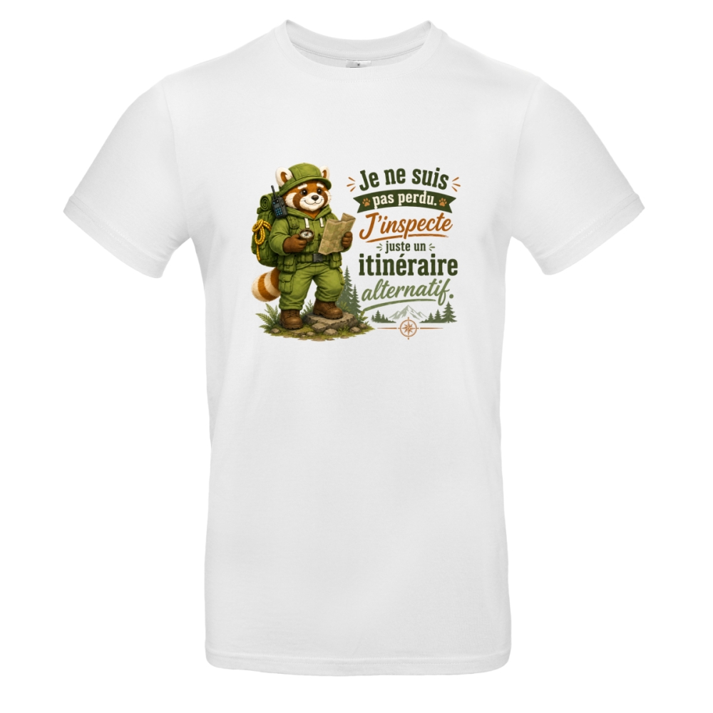 T-shirt drôle panda roux – Itinéraire alternatif | Grizzwald by Mourmi