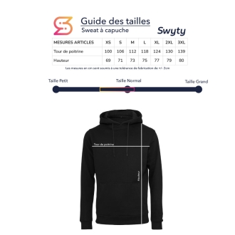 Sweat à capuche Bougie Noir - Jorian Ponomareff