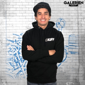 Sweat à capuche KIFF noir - Jorian Ponomareff
