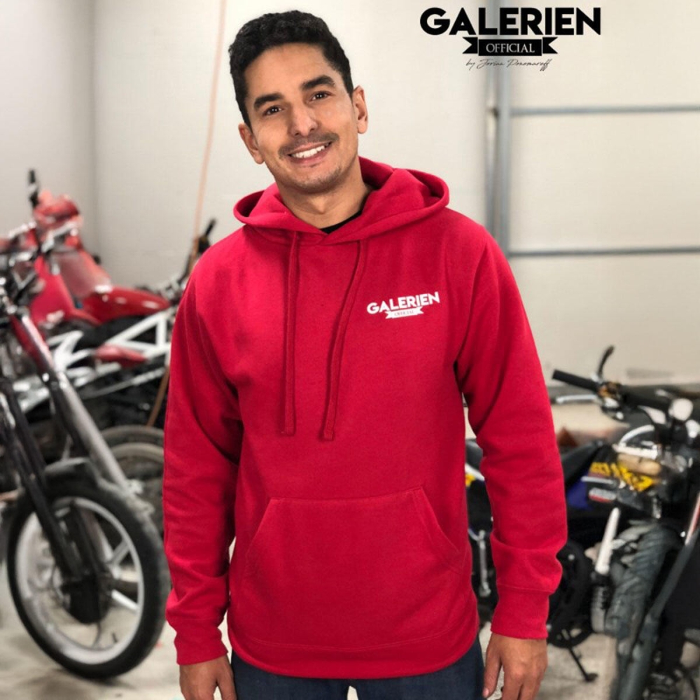 Sweat à capuche Galérien Officiel Rouge - Jorian Ponomareff