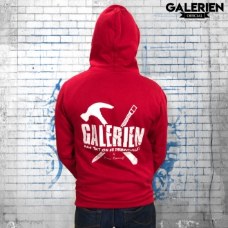 Sweat à capuche Galérien Officiel Rouge - Jorian Ponomareff