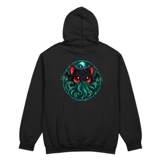 Sweat à capuche chat-cthulhu