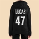 Sweat à capuche Enfant - Personnalisé - Tout doux le loup