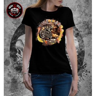 T-Shirt Femme "Ride Like Girl" Noir