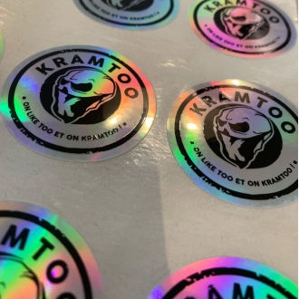 x5 Lot de Stickers Holographique KRAMTOO